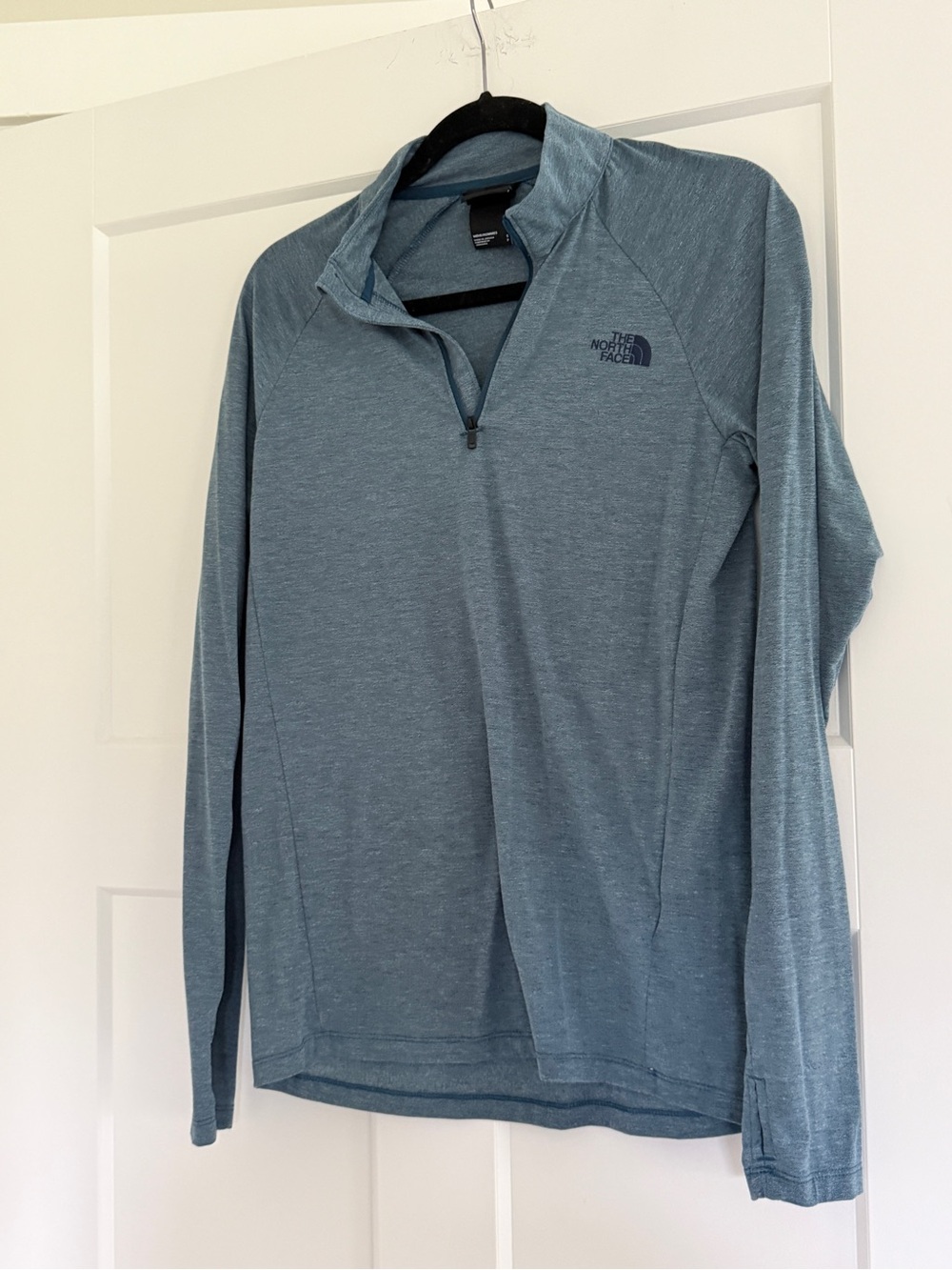 The North Face Men's Slate Blue Heather 1/4 Zip Pullover